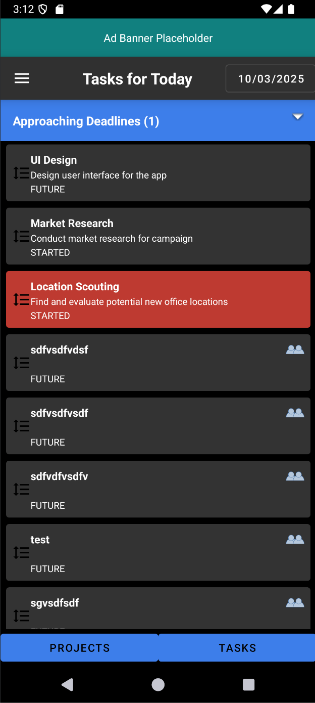 Tasks for Today